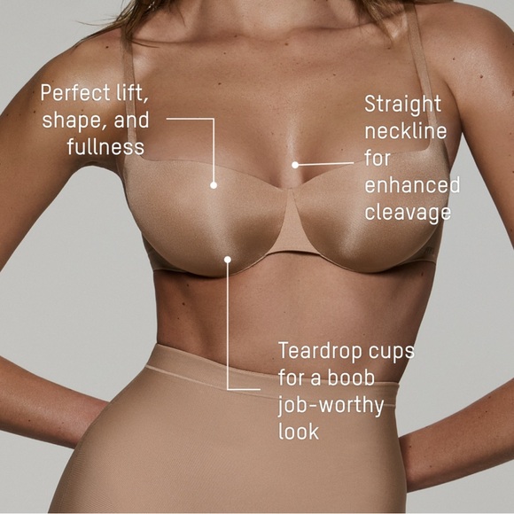 SKIMS Classic Black BALCONETTE push up bra - Picture 3 of 10